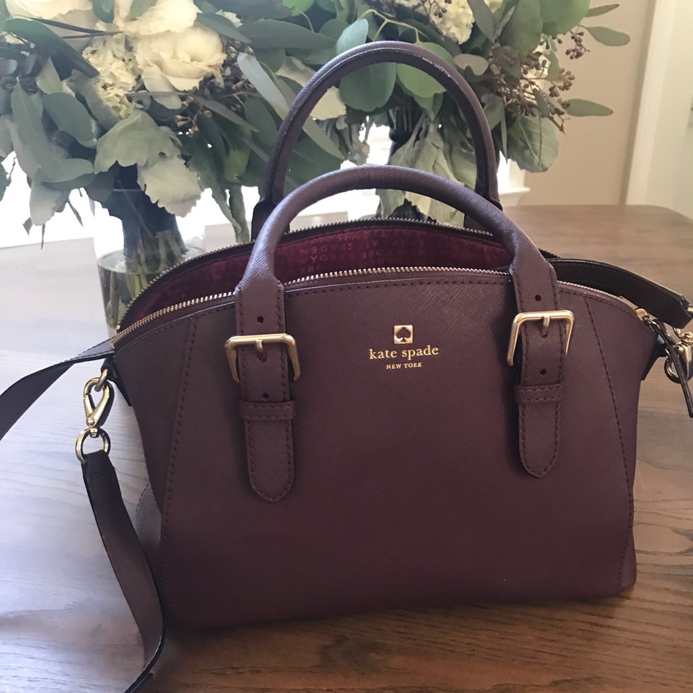 Burgundy Kate Spade handbag